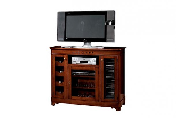 TV desk with frontal glass  