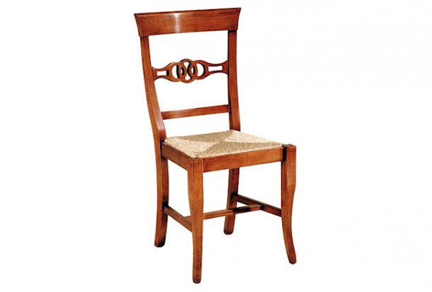 Chair with straw seat 379/G  