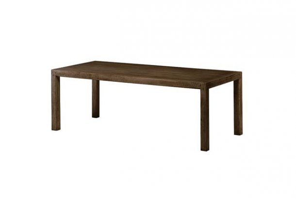 Extendable table with 2 central extra leaves  