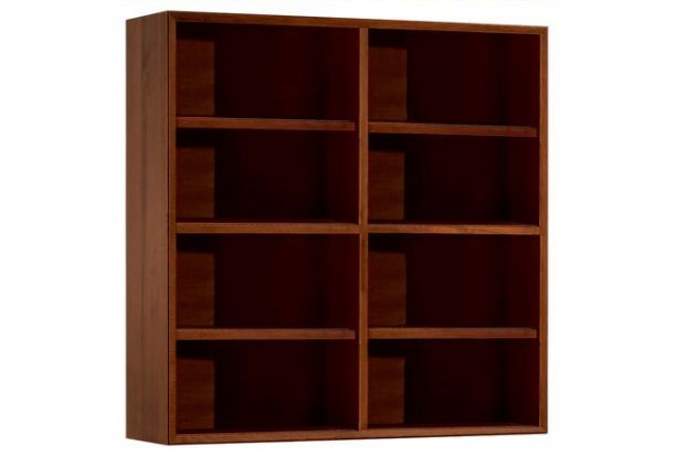 Wall-hung bookcase L125 D35 