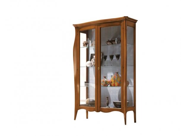 Glass-door cabinet 2 doors L130 