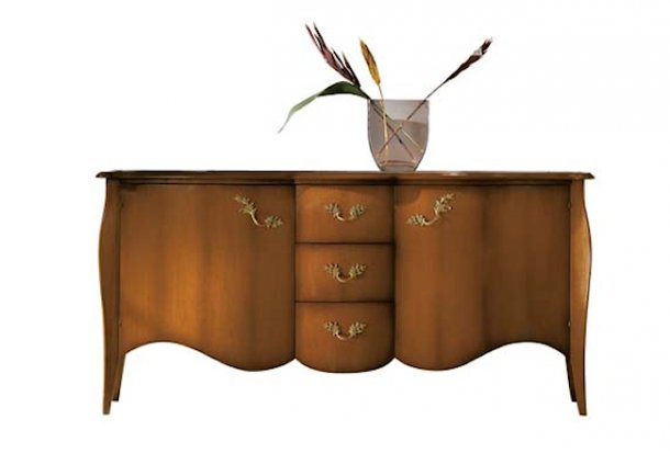 Sideboard 2 doors, 3 central drawers 