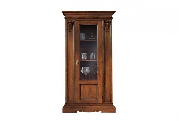 Glass-door cabinet 1 door H212  