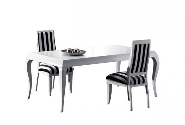 Table / chair with seat and back upholstered Scirea  