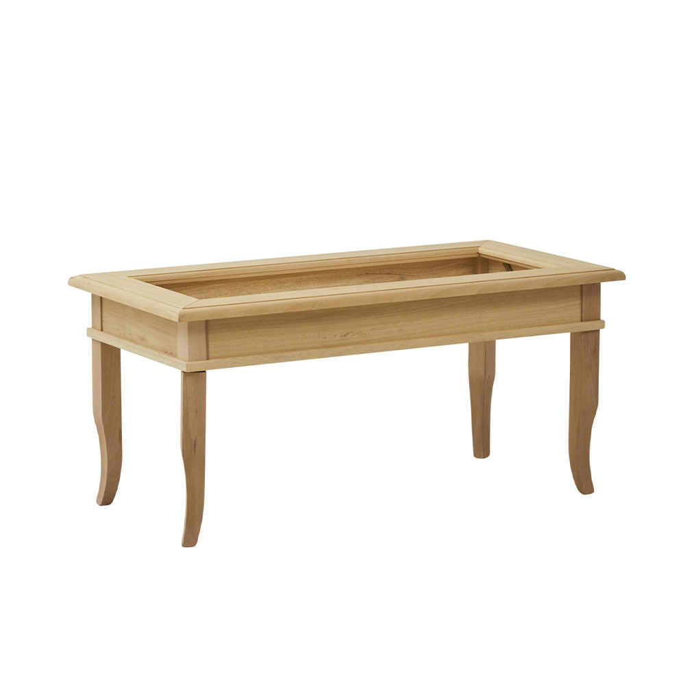 1000G - Tavolino rettangolare piano vetro