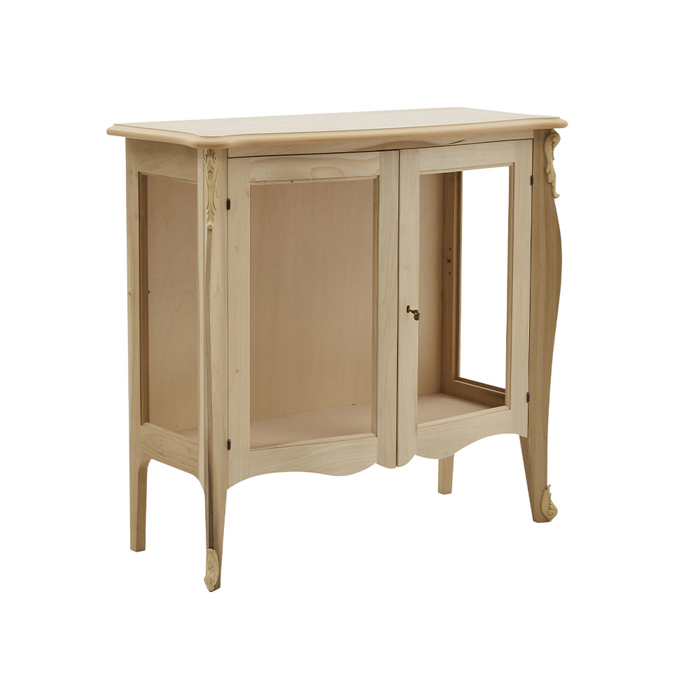1713G - Vetrinetta sagomata 2 porte vetro con rilievo