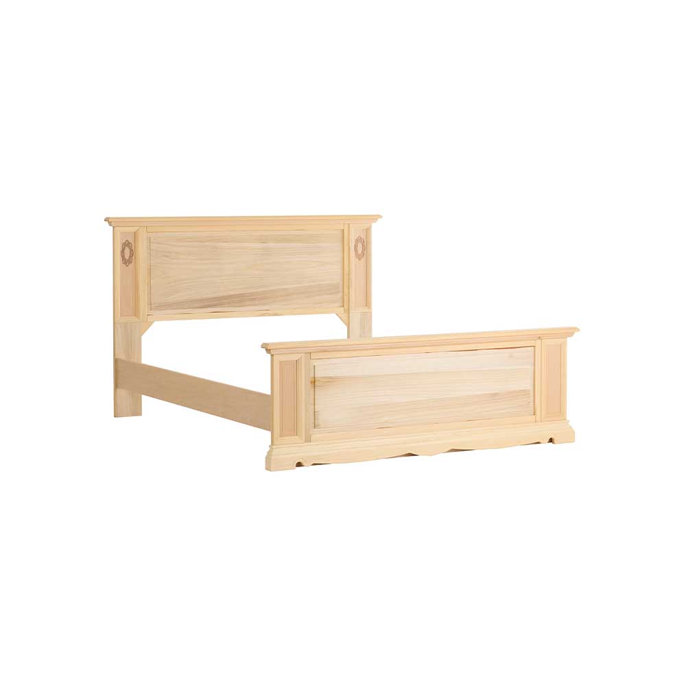 1891G - Letto matrimoniale con testata legno