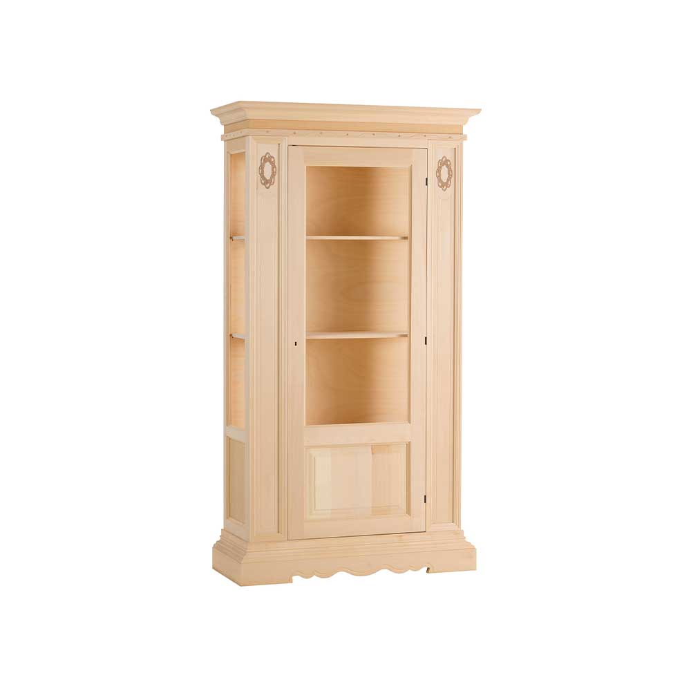 1904G - Vetrina 1 porta con formelle disponibile apertura destra o sinistra