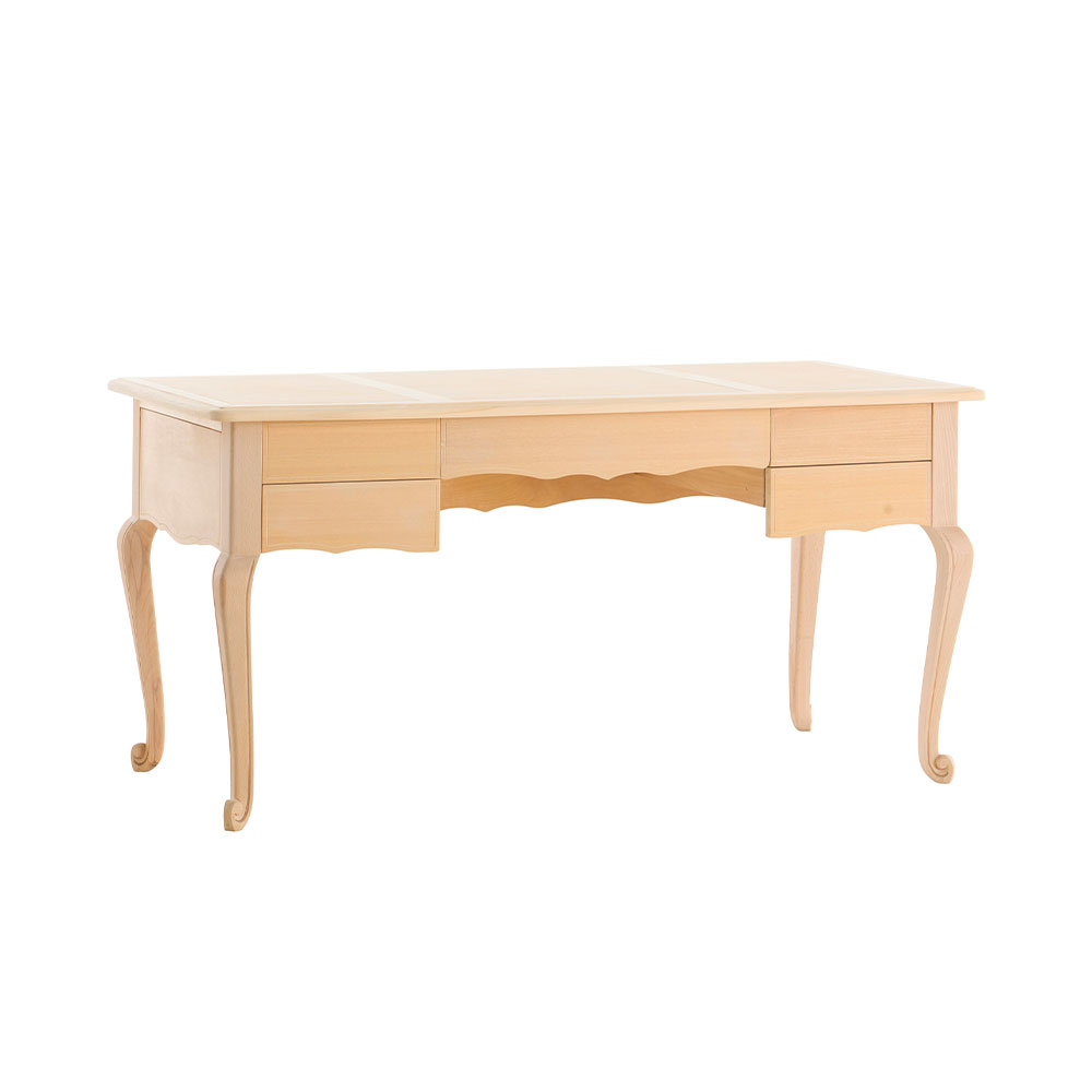 277G - Scrittoio 5 cassetti piano legno