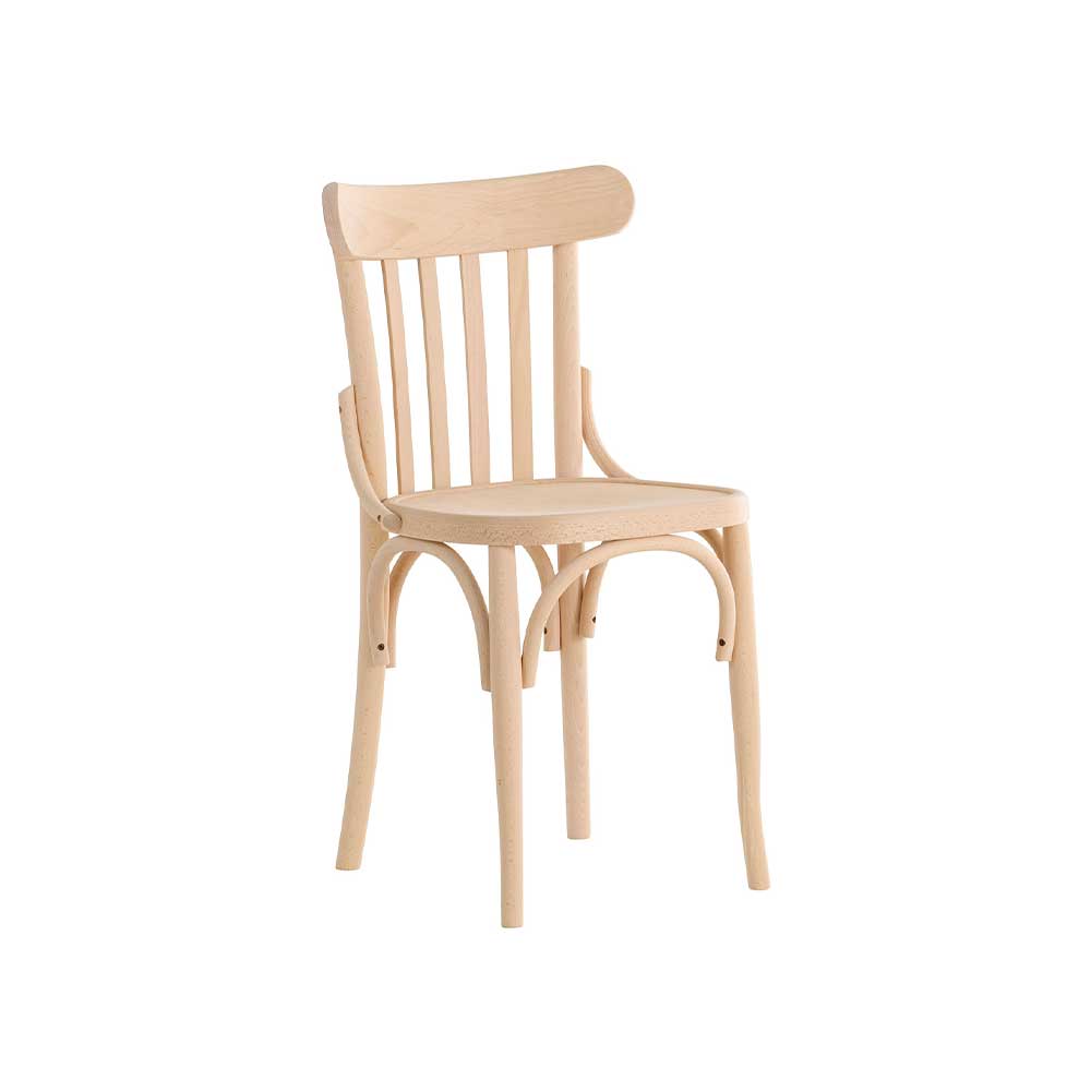 327G - Sedia in faggio fondino in legno