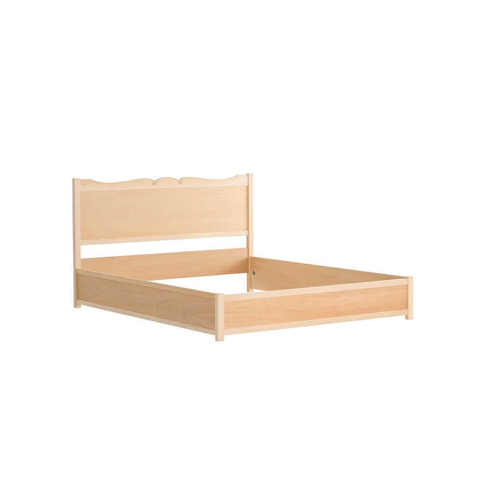 5072G - Letto matrimoniale testata legno