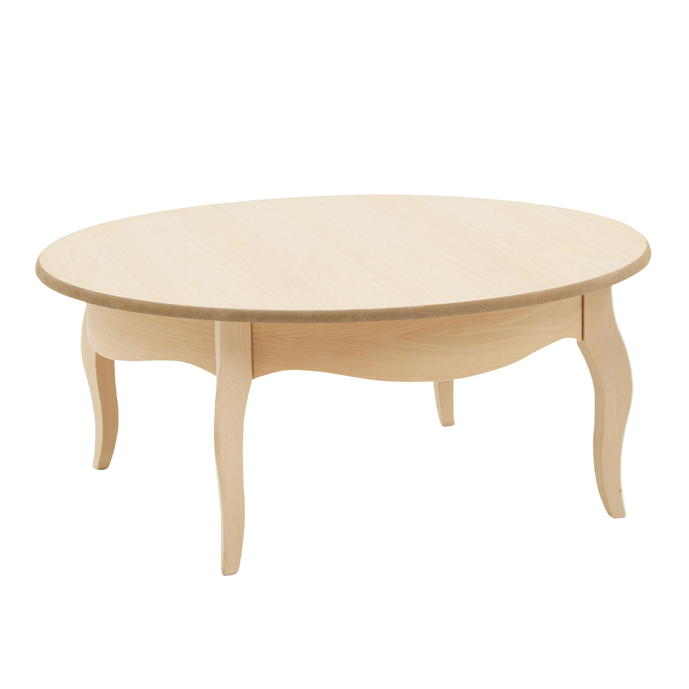 707G - Tavolino rotondo piano in legno