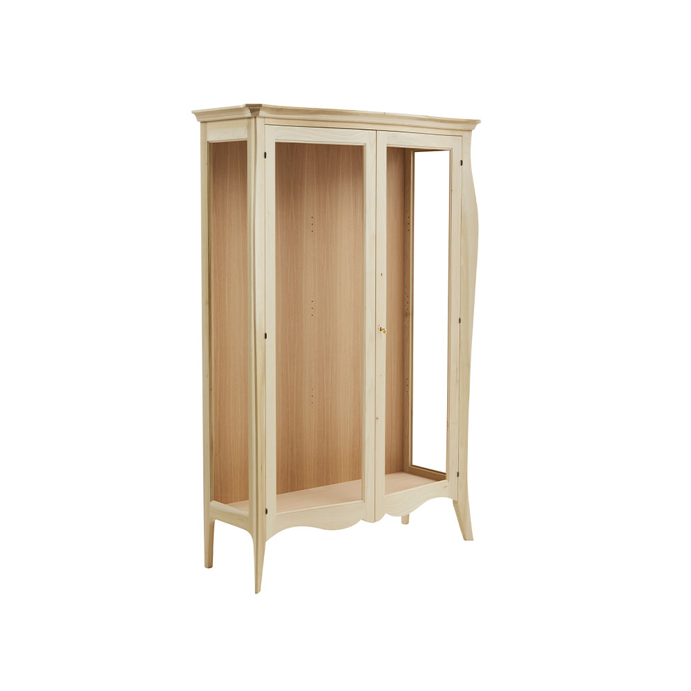 715G - Vetrina sagomata 2 porte vetro