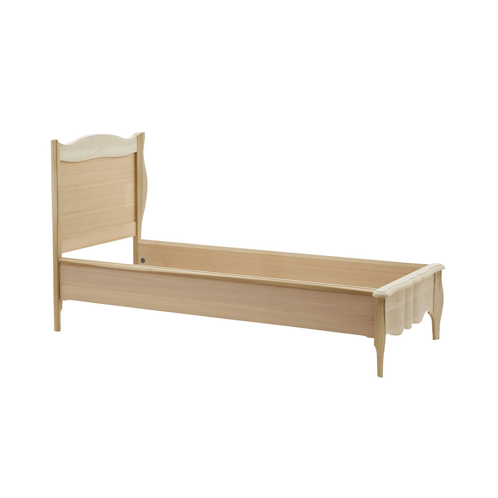 728G - Letto singolo con pannello legno