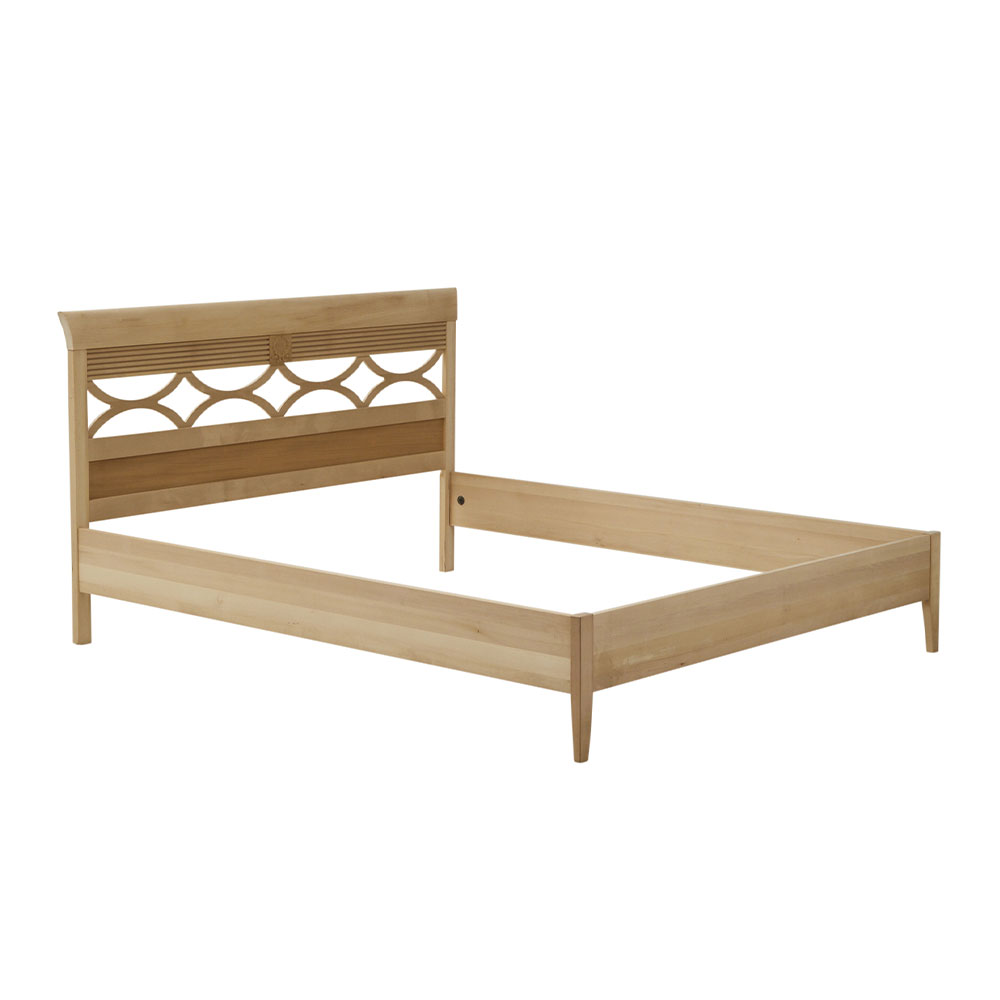 812G - Letto matrimoniale con testata traforata