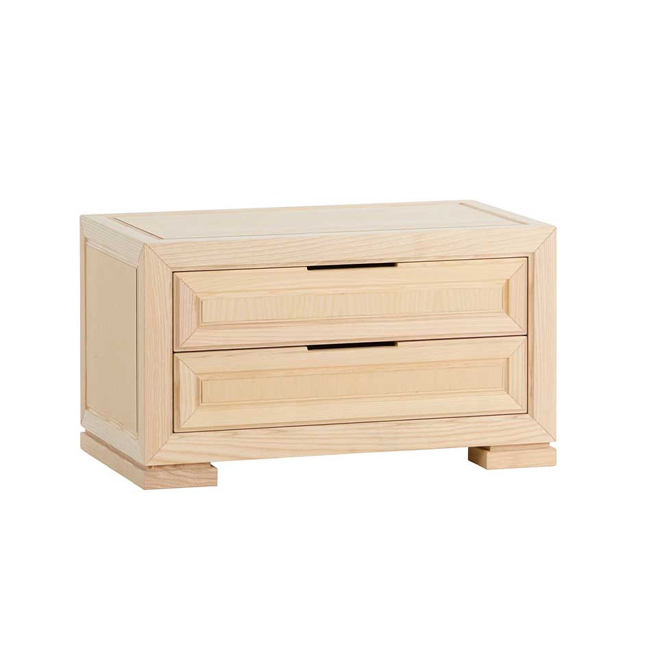 EC036 - comodino con 2 cassetti