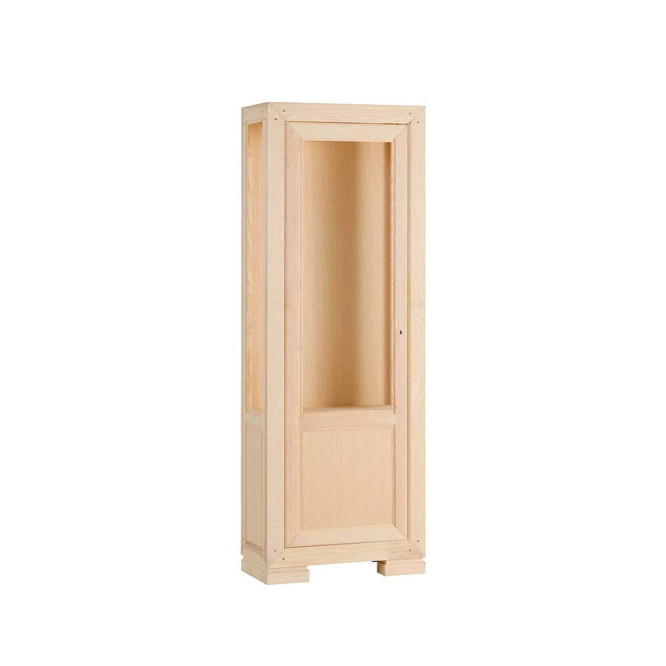 EC056 - Vetrina 1 porta sinistra ripiani in cristallo