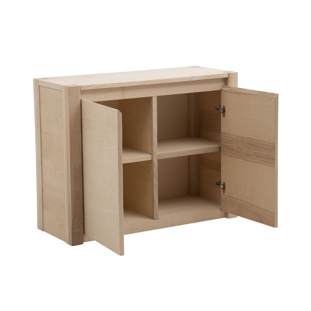 LF400 - Credenza in listellare di frassino 2 porte