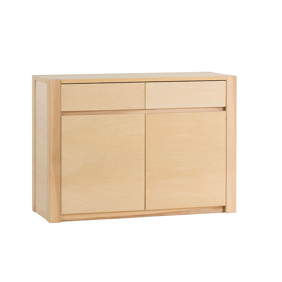 LF401 - Credenza in listellare di frassino 2 porte 2 cassetti